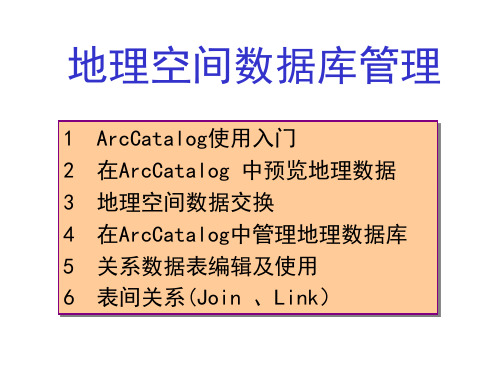 地理空间数据库管理.ppt