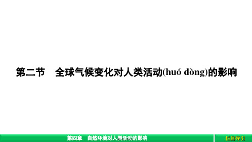 金版新学案高中湘教版广西自主地理必修1课件第4章自然环境对人类活动的影响42