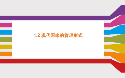《1.2 现代国家的管理形式》课件2