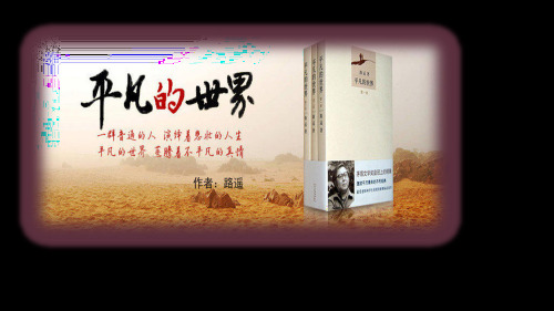 平凡的世界读书分享PPT