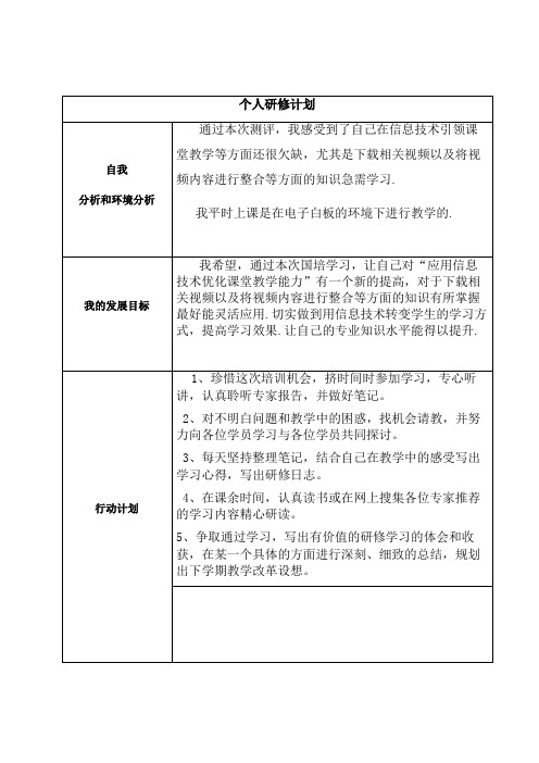 测评反思与计划jidan