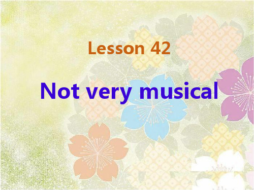 新概念英语第二册Lesson42