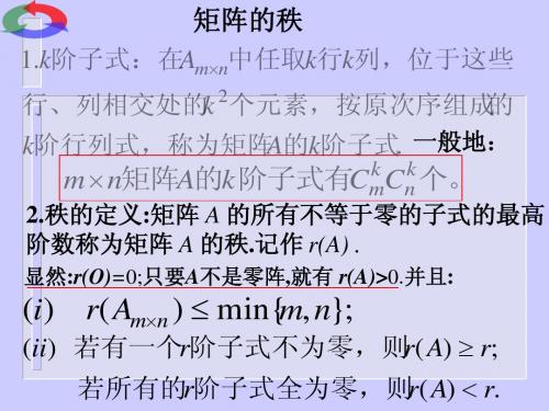 4矩阵的秩