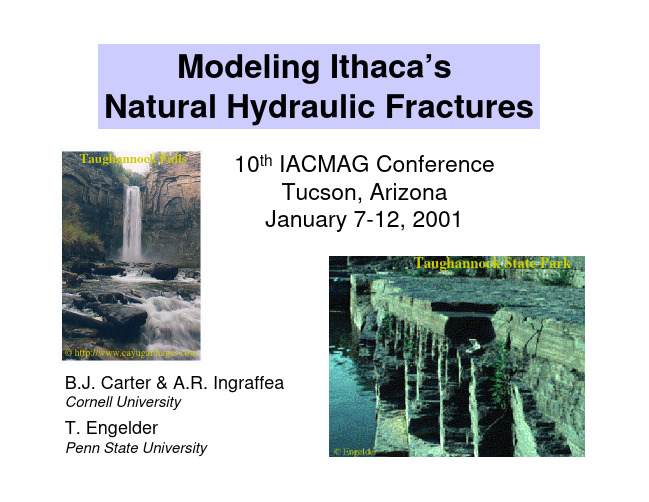 Modeling Ithaca’s Natural Hydraulic Fractures-ppt