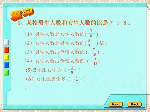 小学六年比的应用(按比例分配)