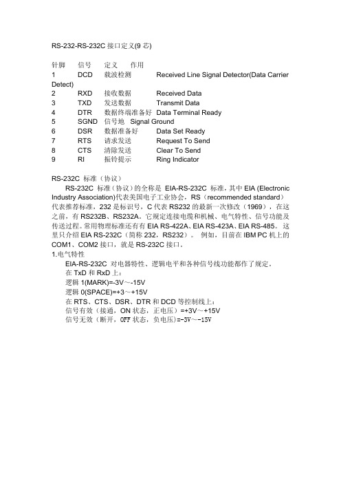 RS232接口是什么概念啊？R,是什么意思,S ,是什么意思,232又是什么意思？