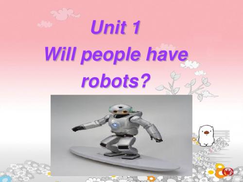 Will people have robots