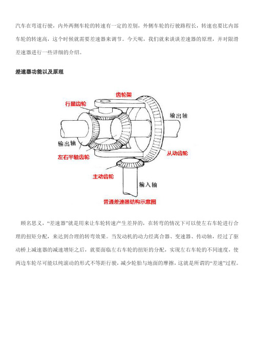 限滑差速器介绍