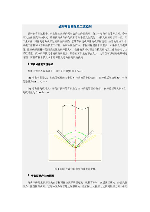 板料弯曲回弹及工艺控制