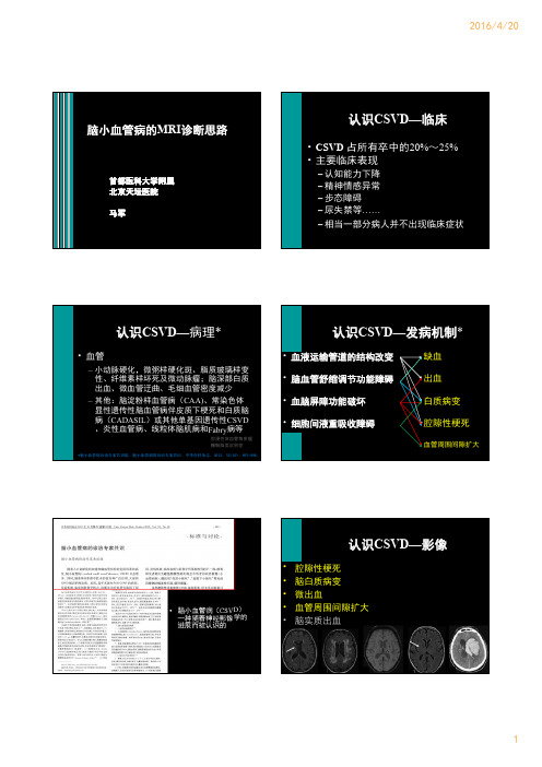 22.脑小血管病的MRI诊断思路-马军