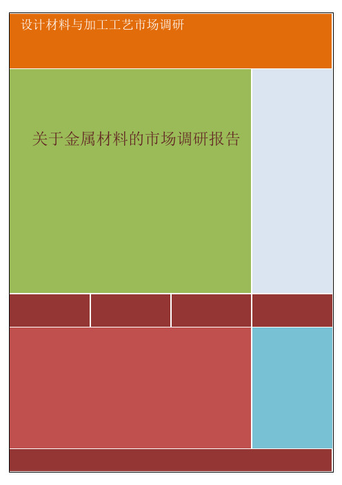 金属材料调研报告范本
