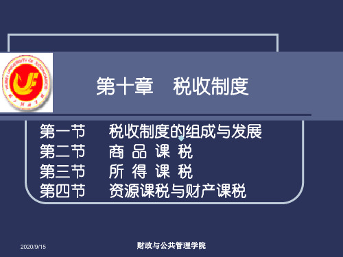 10第十章税收制度