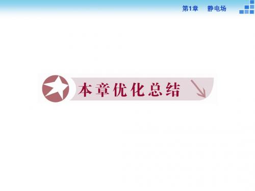 高二物理鲁科版选修3-1 第1章 静电场 优化总结 课件(22张)