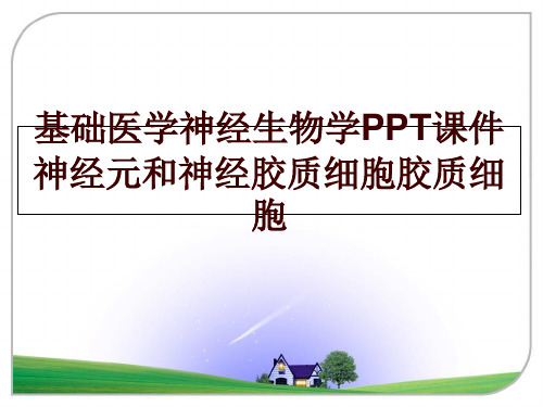 最新基础医学神经生物学PPT课件神经元和神经胶质细胞胶质细胞讲学课件