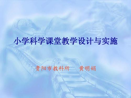 2小学科学课堂教学设计和实施