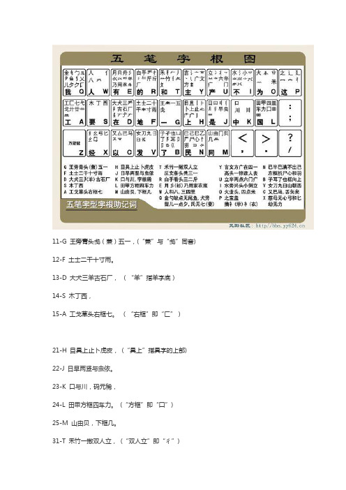 五笔歌