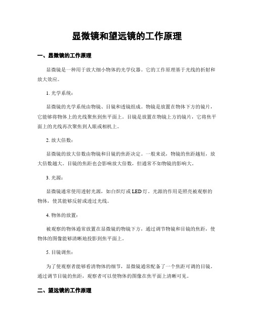 显微镜和望远镜的工作原理