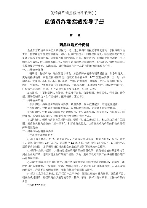 促销员终端拦截指导手册[1]