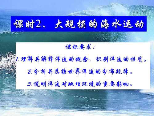 人教版高中地理必修(一) 3.2大规模的海水运动  课件 (9) (共35张PPT)