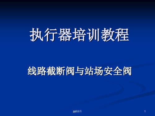 REXA执行机构培训教程(开关型M-pac中文版)  ppt课件