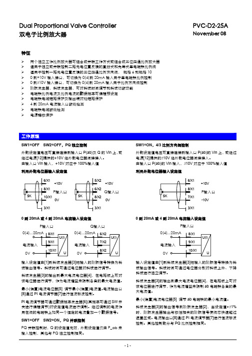 双比例放大器PVC-D2-25A-Manual-BY