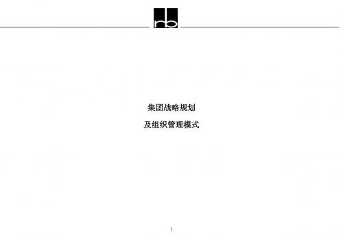 罗兰贝格-中土畜战略规划与组织模式管理