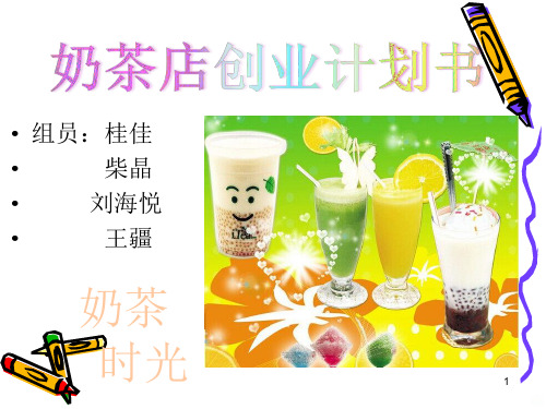 奶茶店创业计划书PPT课件
