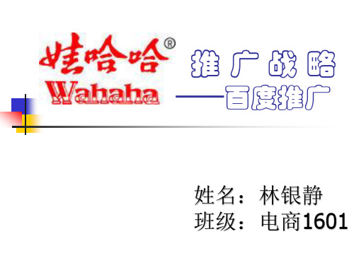 电子商务娃哈哈推广战略