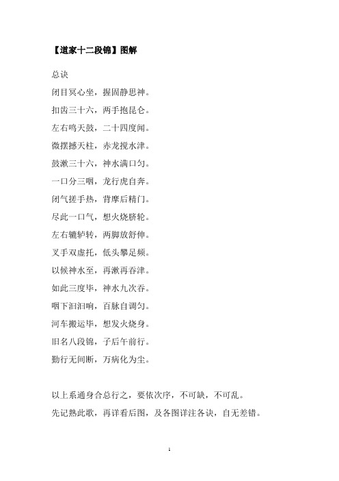图解道家十二段锦