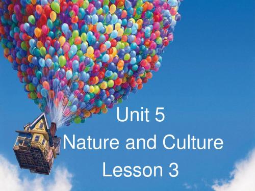 六年级下册英语课件-Unit 5 Nature and Culture Lesson 3 人教(新起点)