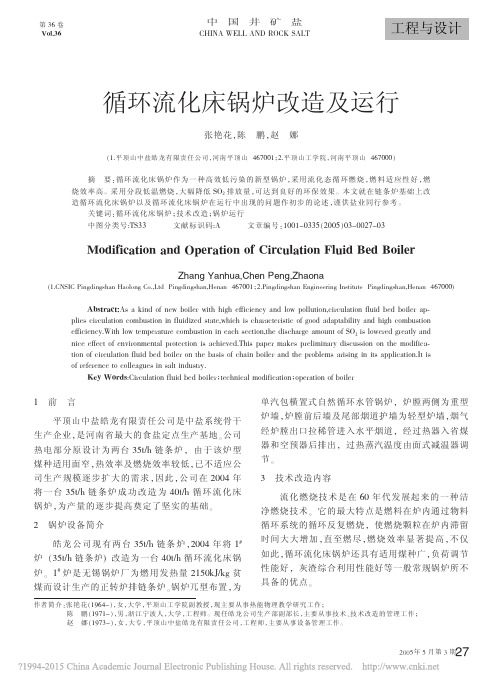 _循环流化床锅炉改造及运行