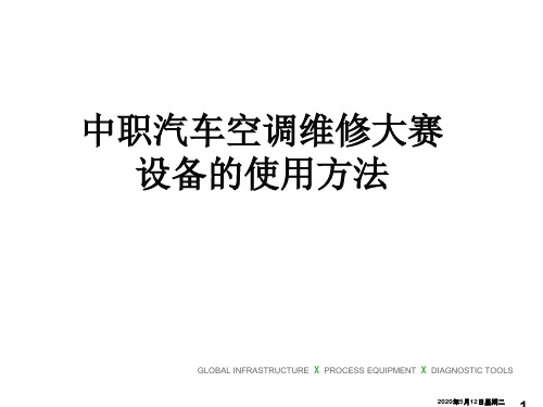 中职汽车空调维修大赛设备使用方法