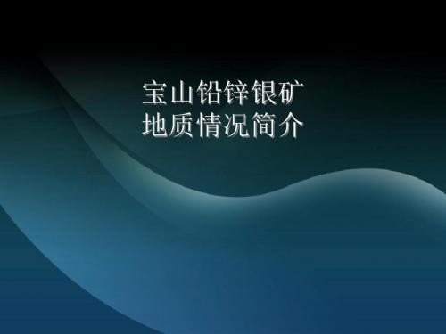 宝山地质情况简介