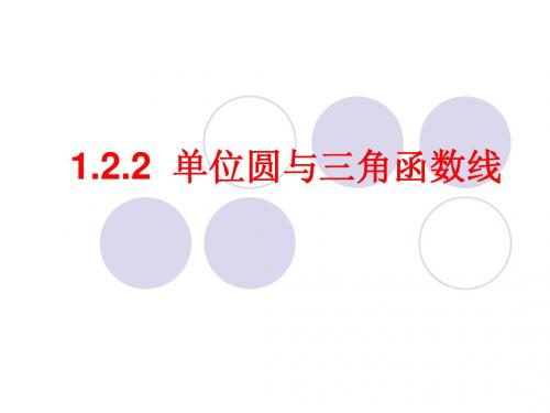 1.2.1三角函数线1