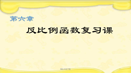 北师大版九年级数学期末第六章反比例函数复习课课件