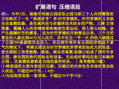 15.高考“扩写与缩写”PPT课件