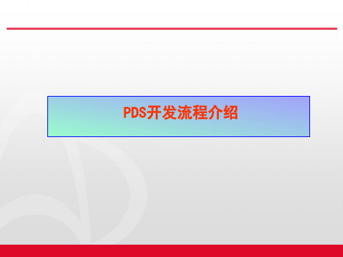 PDS开发流程
