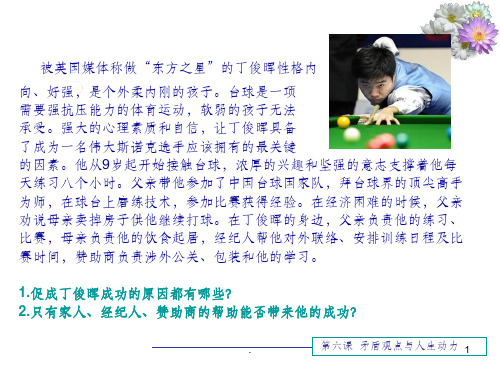 高万通 坚持内外因相结合 促进人生发展教案PPT课件