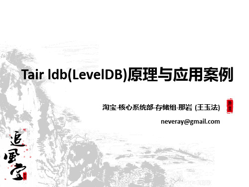 Tairldb(LevelDB)原理与应用案例