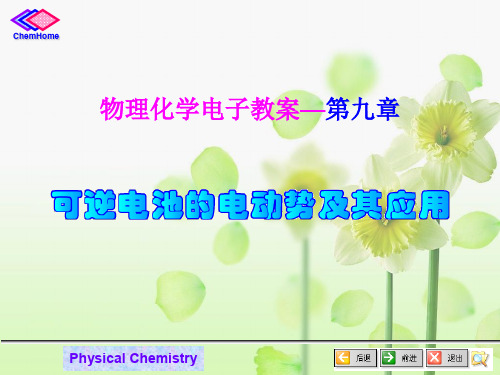 基础化学-09章_可逆电池的电动势及应用a