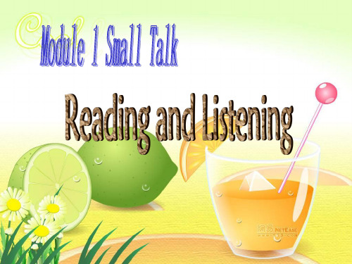 外研版 选修6  moudle 1 reading and listening
