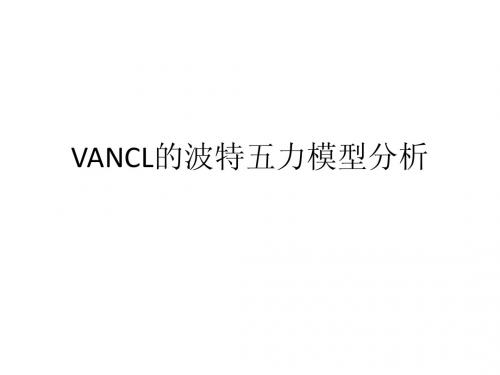 波特五力模型分析vancl