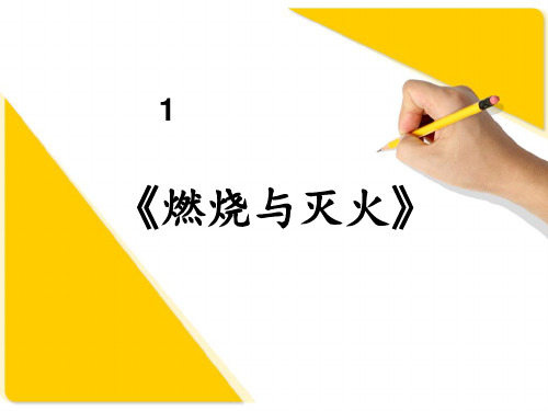 燃烧与灭火的说课 ppt课件