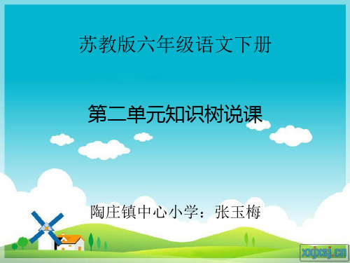 苏教版六年级语文下册第二单元知识树说课