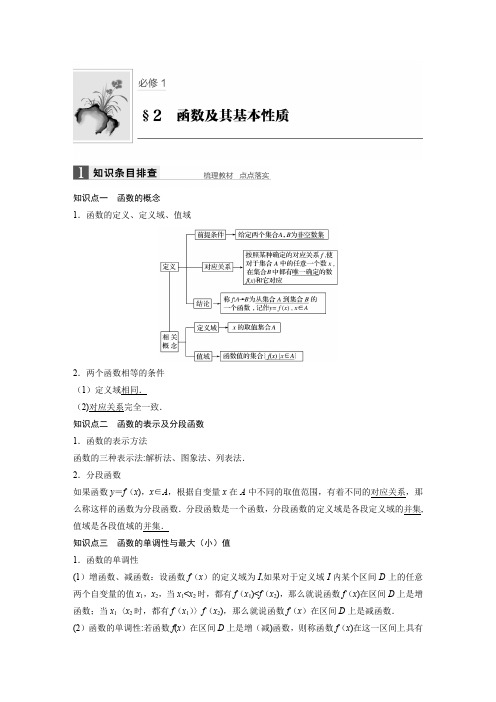 2019版数学浙江省学业水平考试专题复习(精美WORD-全解析)：必修1-§2