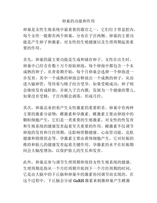卵巢的功能和作用