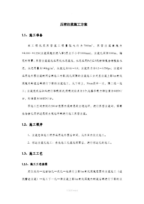 压密注浆施工方案73687