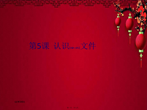 三年级信息技术下册 第二单元 文件管理 第5课 整理文件课件