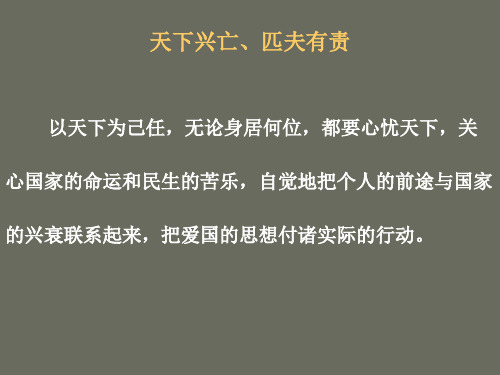 天下兴亡、匹夫有责