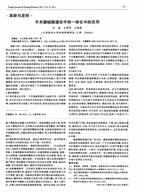手术器械图谱在手供一体化中的应用